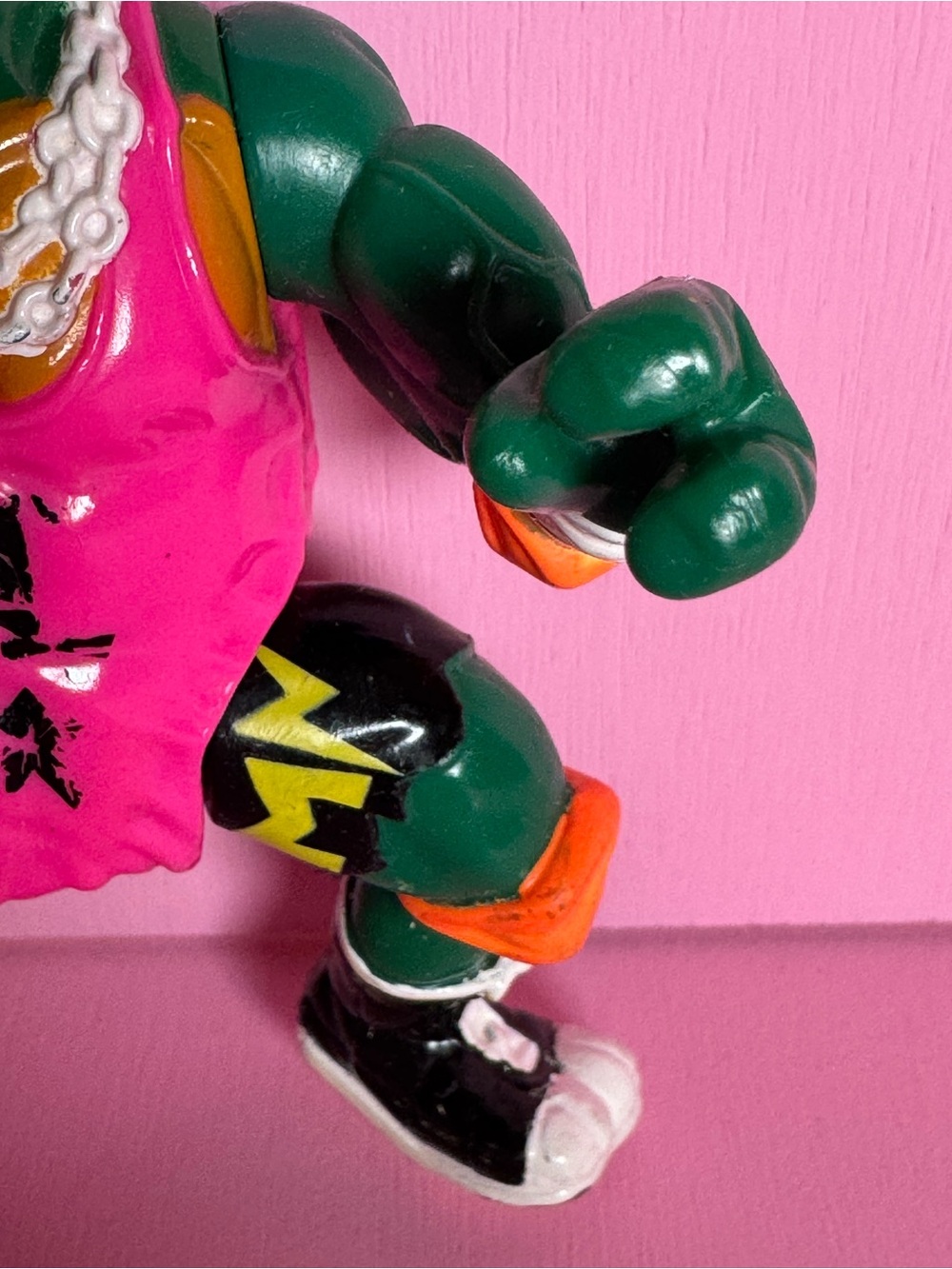 1991 Playmates Toys "Shell Slammin' Mike" action figure TMNT Ninja Turtle - Picture 9 of 11
